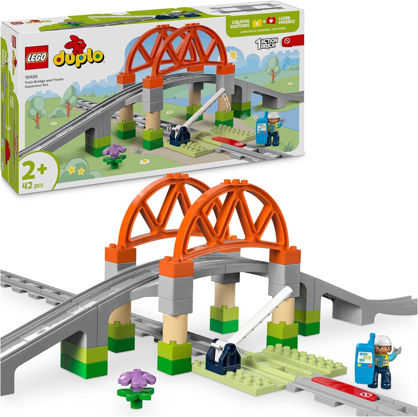 LEGO DUPLO Eisenbahnbrücke & Schienen Set 10426 ab 2 Jahren