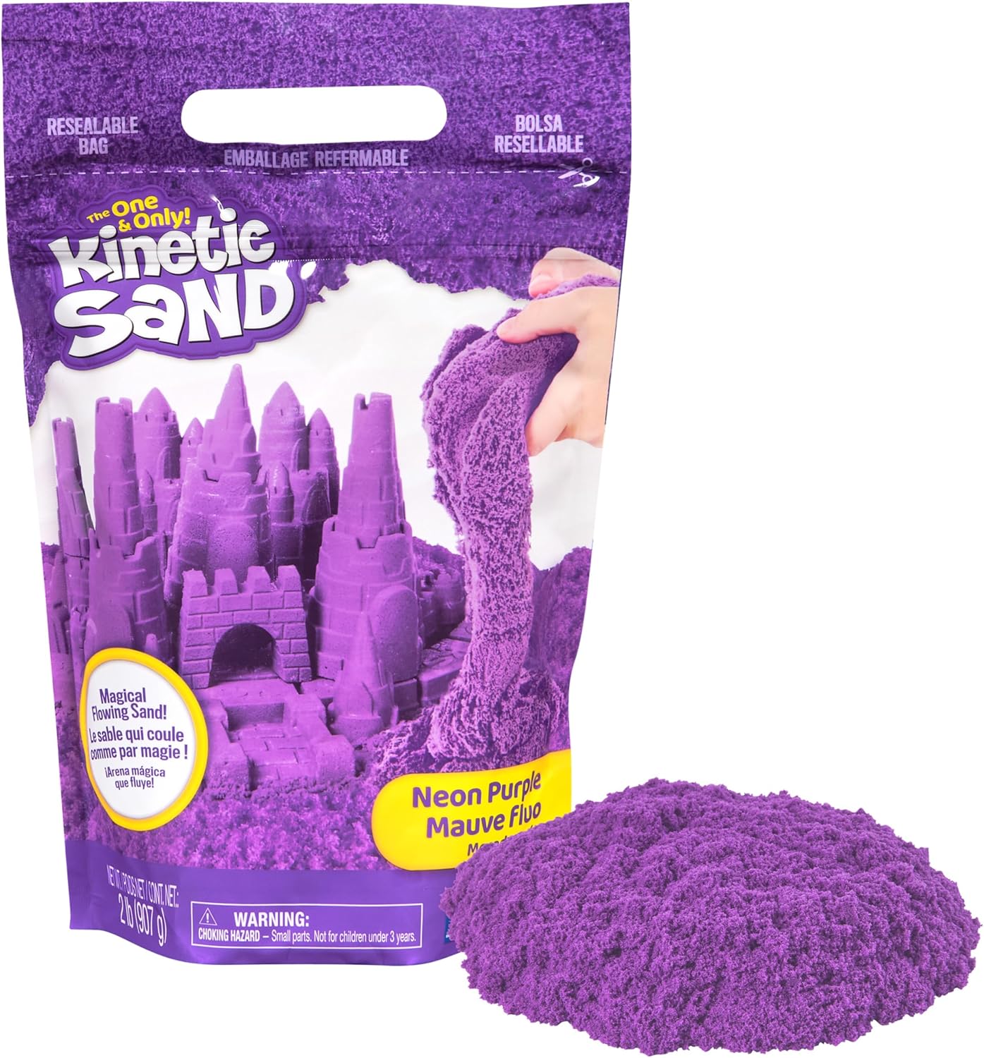 Kinetic Sand Colour Bag Lila 907 g – Indoor-Sandspiel