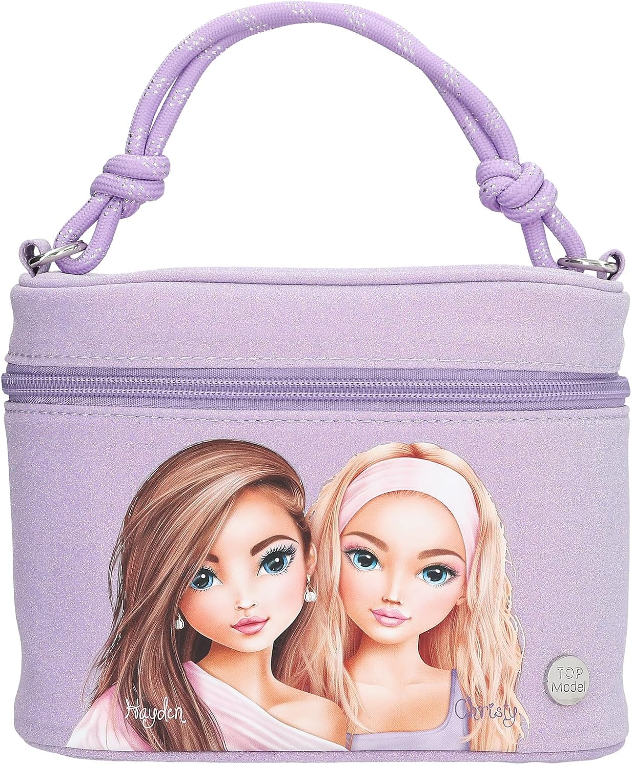 TOPModel Kosmetikkoffer Beauty and Me - Glitzer Lila mit Spiegel
