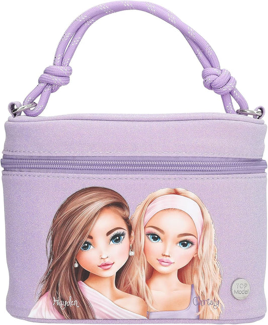 TOPModel Kosmetikkoffer Beauty and Me - Glitzer Lila mit Spiegel