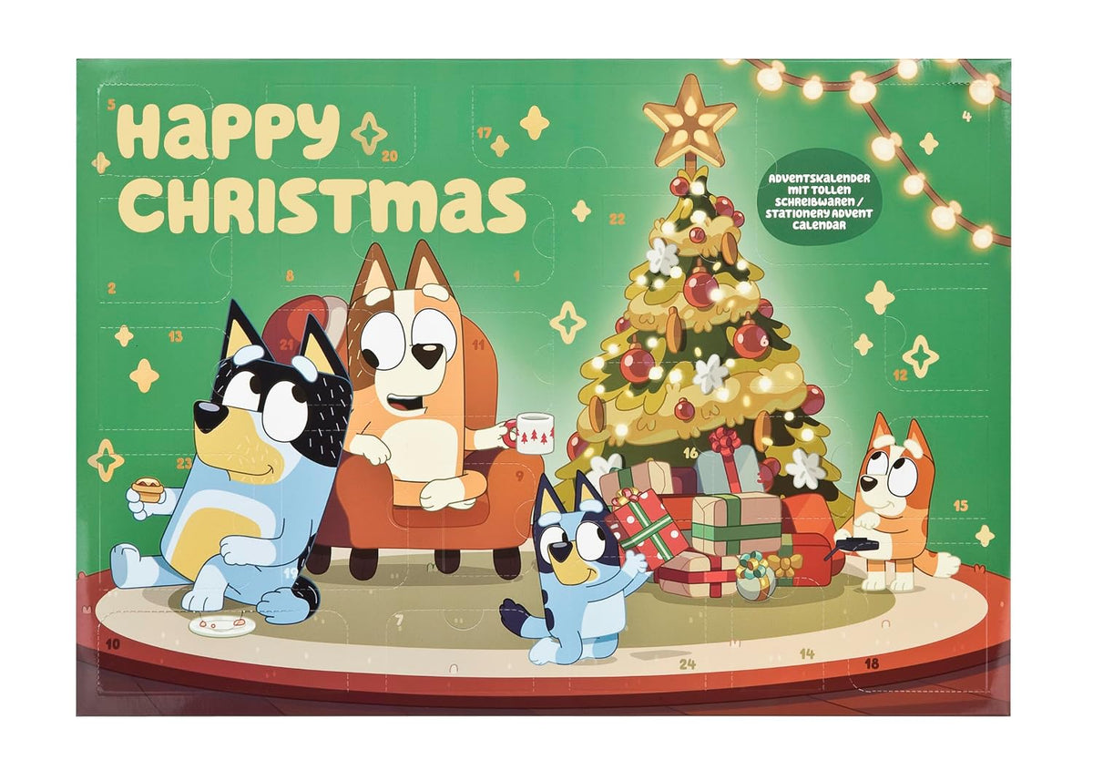 Fun Unlimited Bluey Adventskalender mit Kreativ- und Schreibwaren