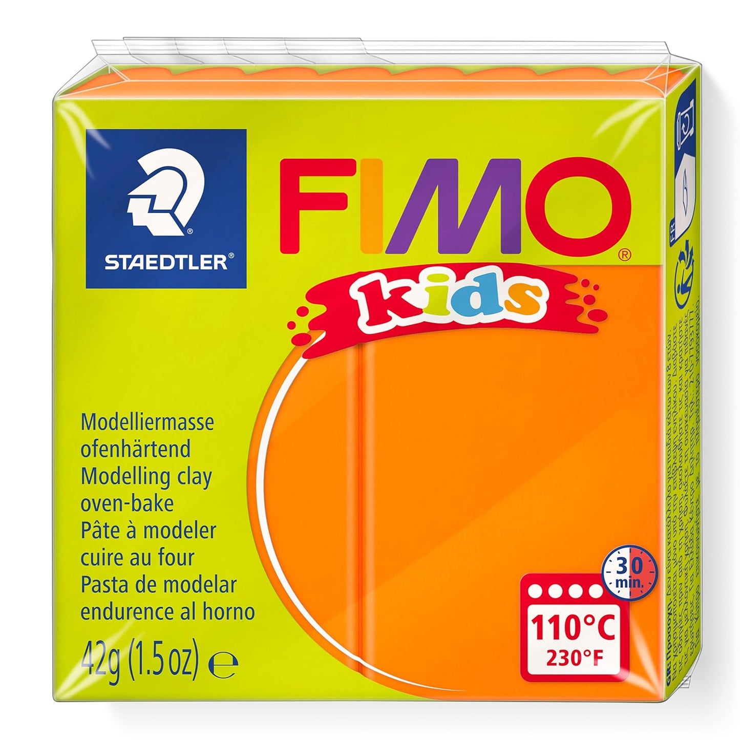 FIMO kids Modelliermasse Orange 42g - Weich & Kreativ