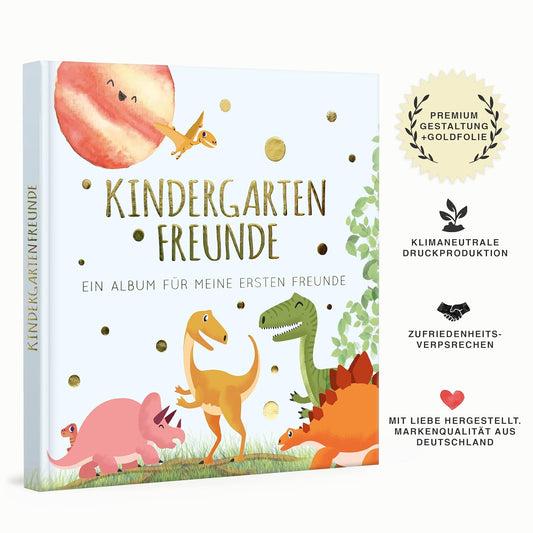 Freundebuch Kindergarten DINOS - Erinnerungsalbum für Kigafreunde