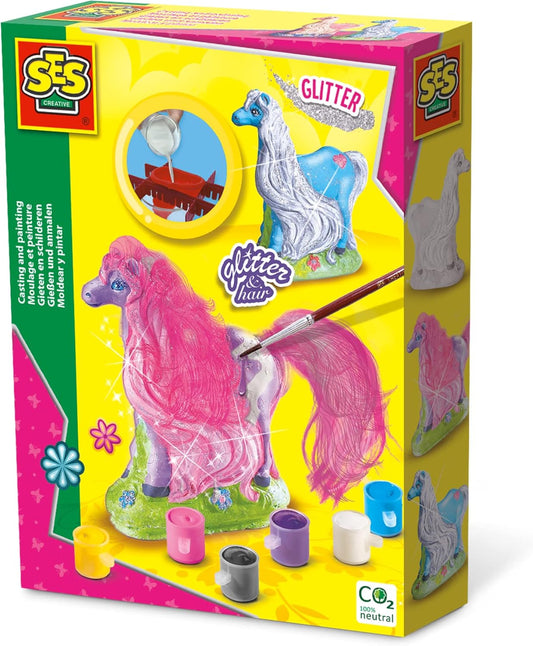 SES Creative Gießen und Anmalen - Pferd mit Mähne Bastelset
