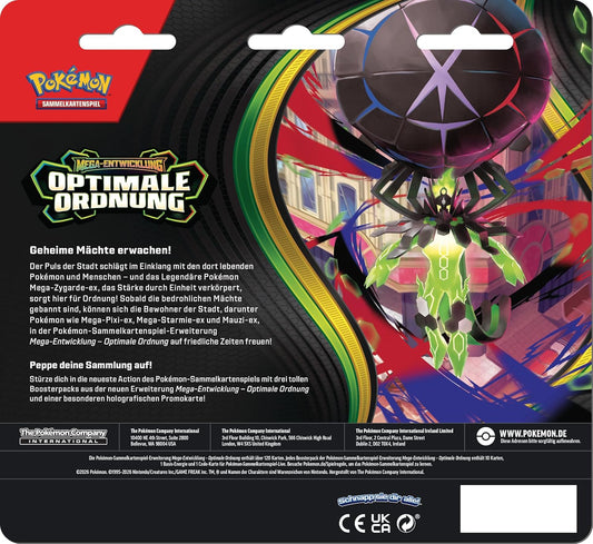 Pokémon ME03 3-Pack-Blister - Optimale Ordnung