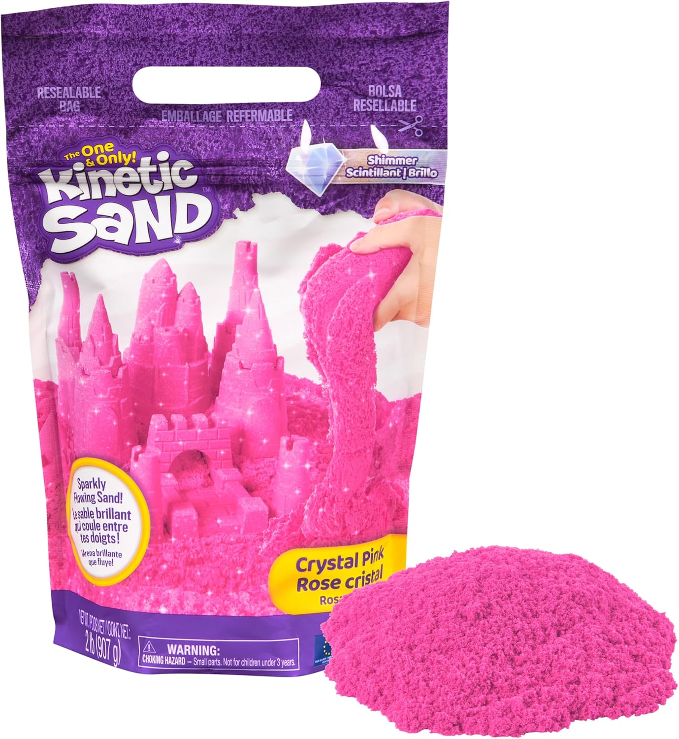 Spin Master Kinetic Sand Glitzer Pink 907g – ab 3 Jahren
