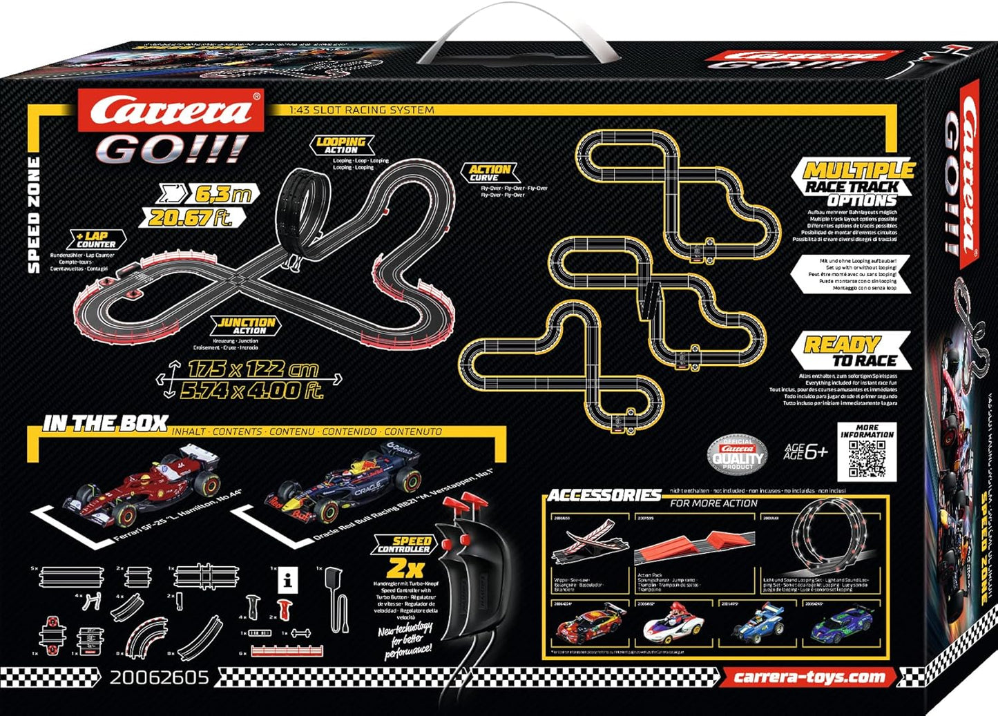 Carrera GO!!! Set Speed Zone - Rasante Action für kleine Rennfahrer