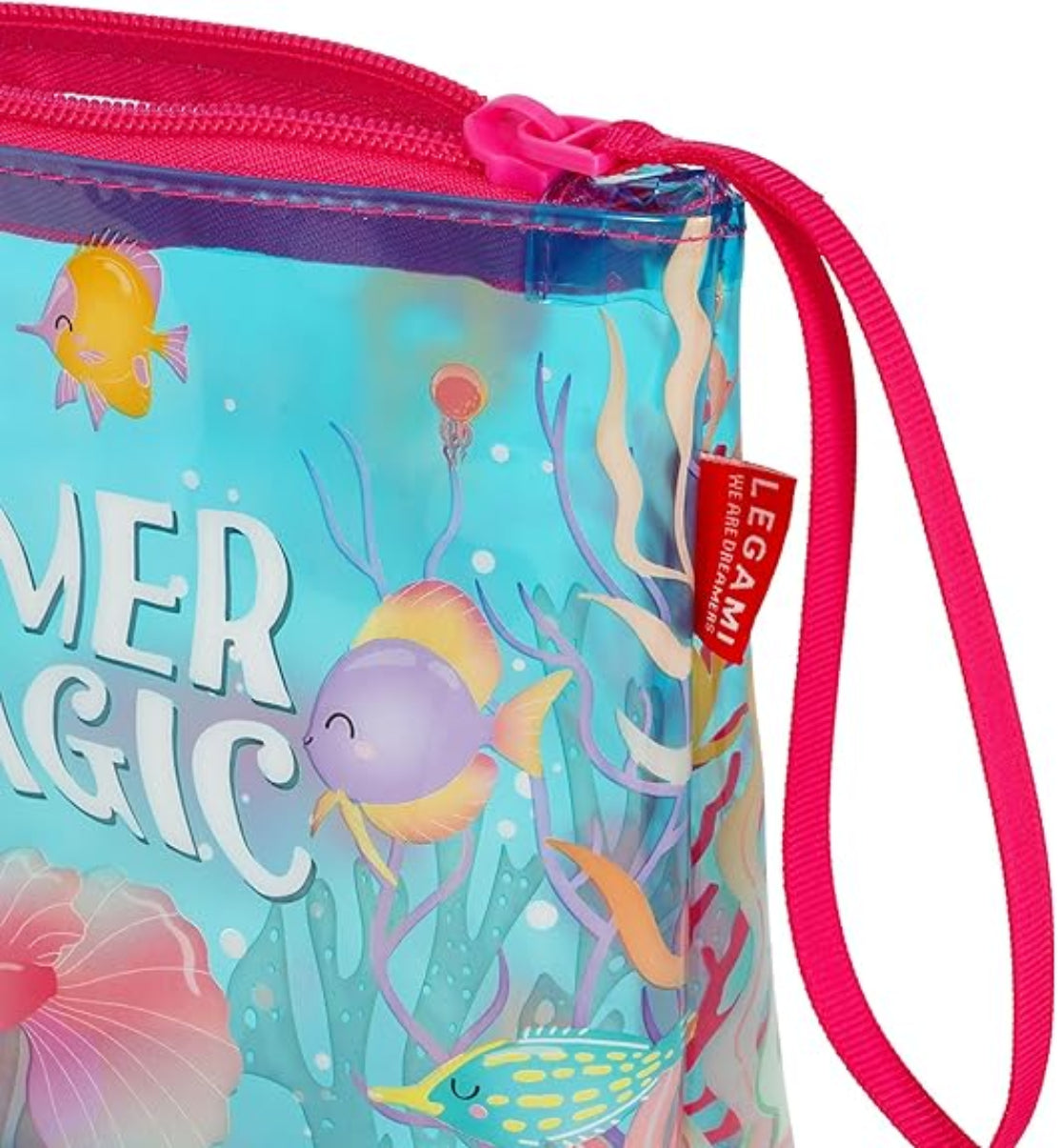 LEGAMI Beach Pouch Summer ist magic transparent 20x16