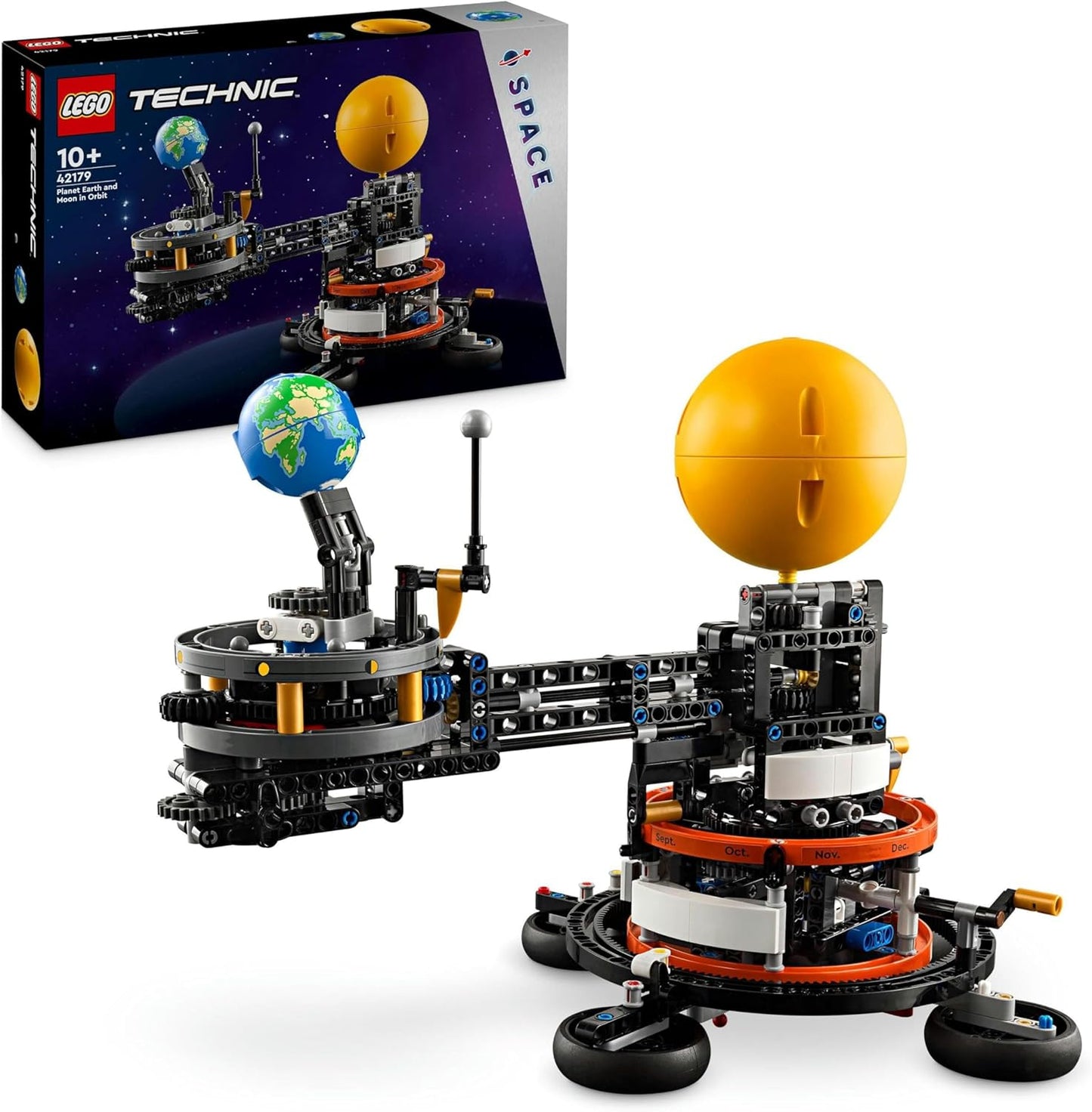 LEGO Technic Sonne Erde Mond Modell Spielset, Geschenk für Kinder ab 10 Jahren, Weltraum Spielzeug zur Darstellung des Sonnensystems, lässt Jungen und Mädchen fantasievoll Spielen 42179