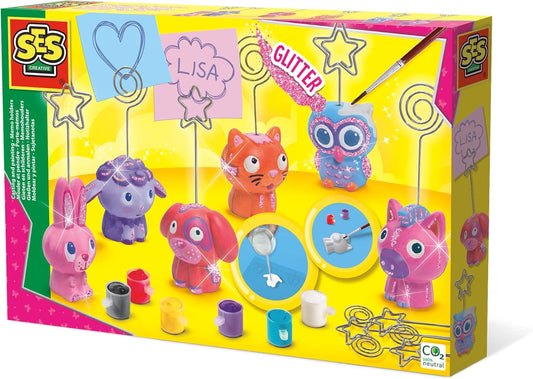 SES Creative Notizhalter gießen und anmalen - Kreatives Gips-Bastelset für Kinder