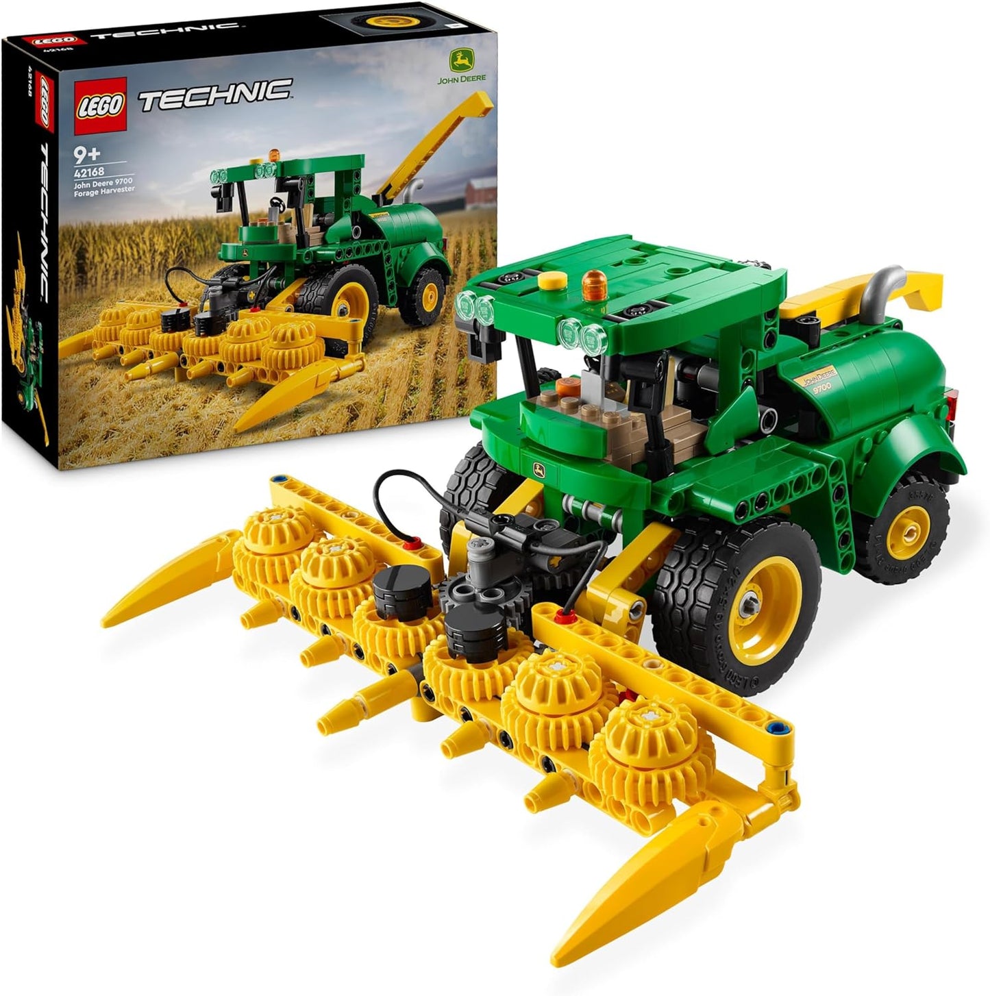 LEGO Technic John Deere 9700 Forage Harvester, Traktor-Spielzeug für Kinder, Bauernhof-Set, Fahrzeug-Modell mit realistischen Funktionen, Geschenk für Jungen und Mädchen ab 9 Jahren 42168