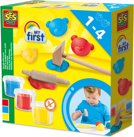 SES My First Knete mit Werkzeug Set - Kreativspielzeug für Kleinkinder