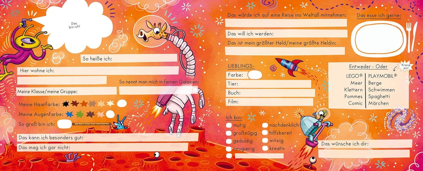 Weltraumstarke Freunde - Das Freundebuch für Astronauten