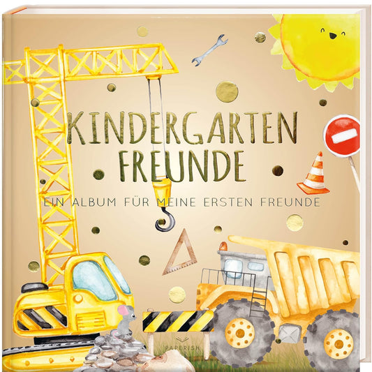 Freundebuch Kindergarten Baustelle - Erinnerungsalbum