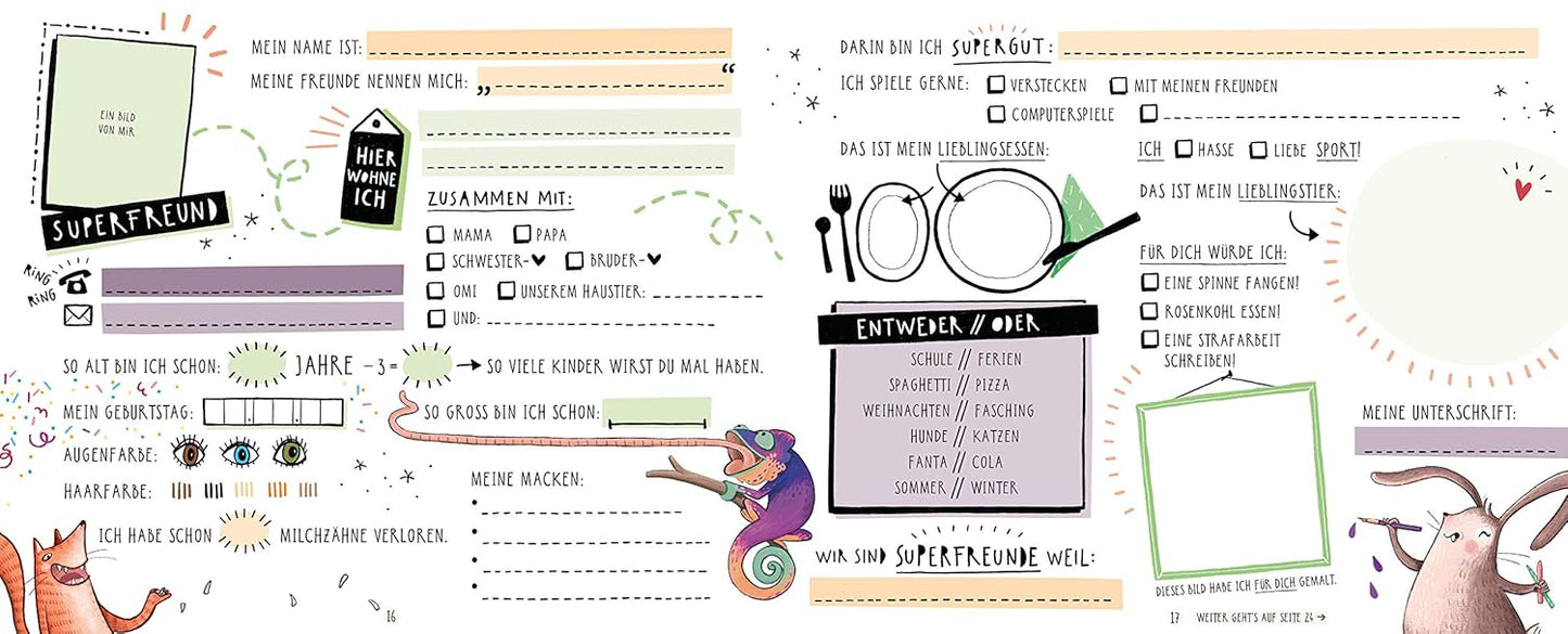 Superfreunde - Das Freundebuch für Mädchen & Jungen