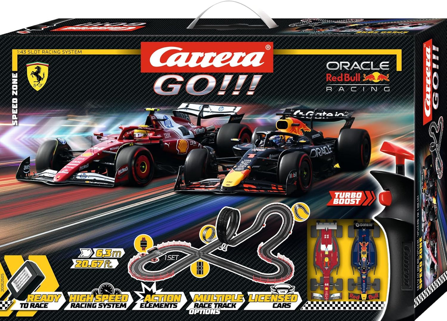 Carrera GO!!! Set Speed Zone - Rasante Action für kleine Rennfahrer