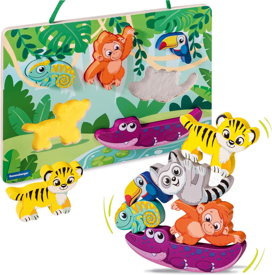 Magnetisches Holz-Puzzle Dschungel - Ravensburger Lernspielzeug für Kinder ab 3 Jahren