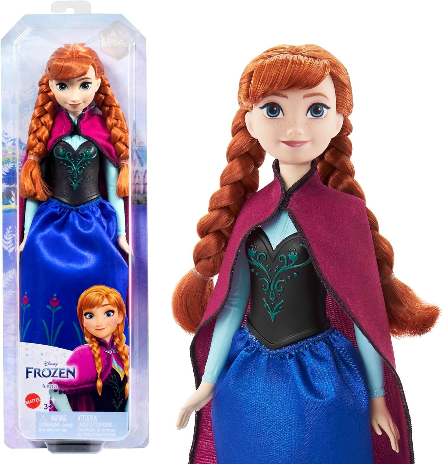 Disney Eiskönigin Anna Puppe mit Reiseoutfit & Umhang