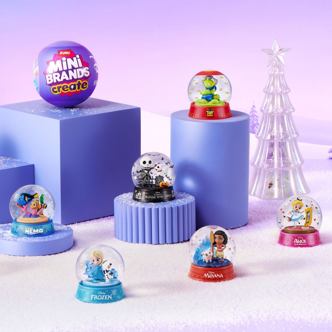 ZURU Mini Brands Disney Schneekugel Bastelset 1 von 9 Designs zufällig