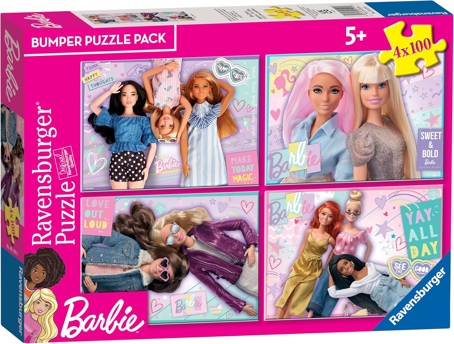 Ravensburger Barbie Puzzle Bumper Pack 4 x 100 Teile