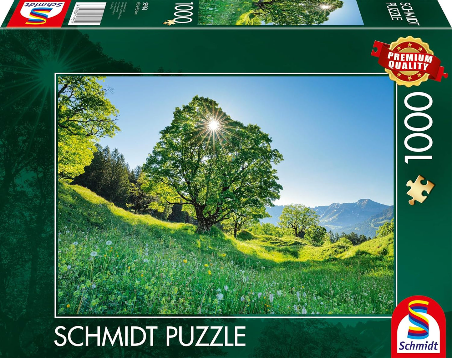 Schmidt Spiele Puzzle Berg-Ahorn St. Gallen Schweiz 1000 T.