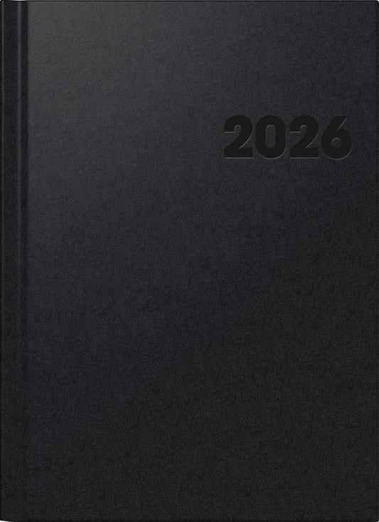 Buchkalender 2026 A4 - Wochenplaner Mod. 781 schwarz