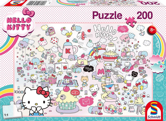 Schmidt Spiele Hello Kitty Puzzle - Kittys zauberhafte Welt (200 Teile)