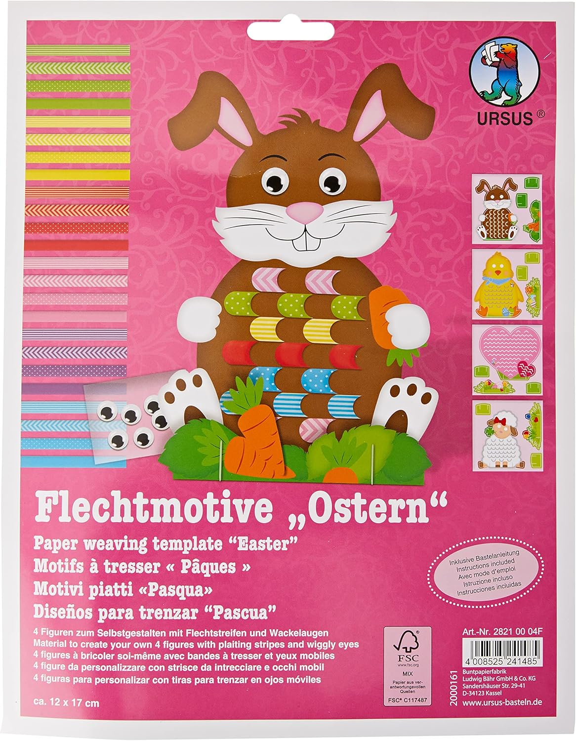 Ursus Flechtmotive Ostern FSC Mix - 4 Figuren
