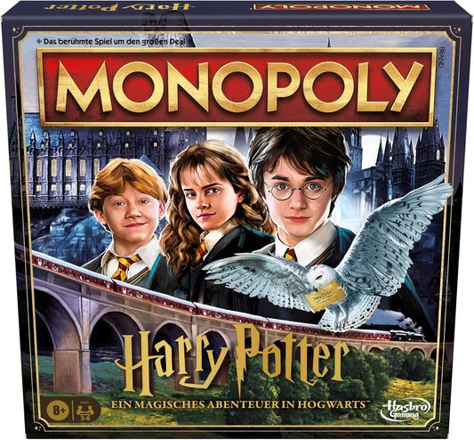 Hasbro Monopoly Harry Potter, das Klassische Brettspiel in magischer Ausgabe, für Kinder ab 8 Jahren geeignet, originelles für angehende Magier und Hexen