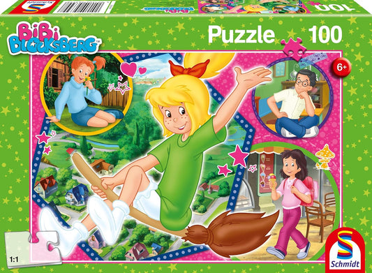 Schmidt-Spiele Puzzle Bibi Blocksberg Hex-Hex - 100 Teile