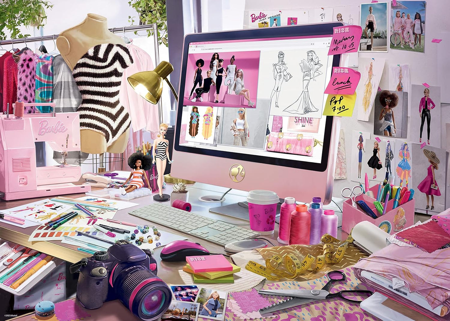 Ravensburger Puzzle Barbie Modedesignerin 1000 Teile