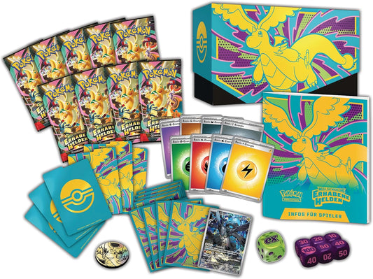 Pokémon Top-Trainer-Box Mega-Entwicklung Erhabene Helden (9 Booster)