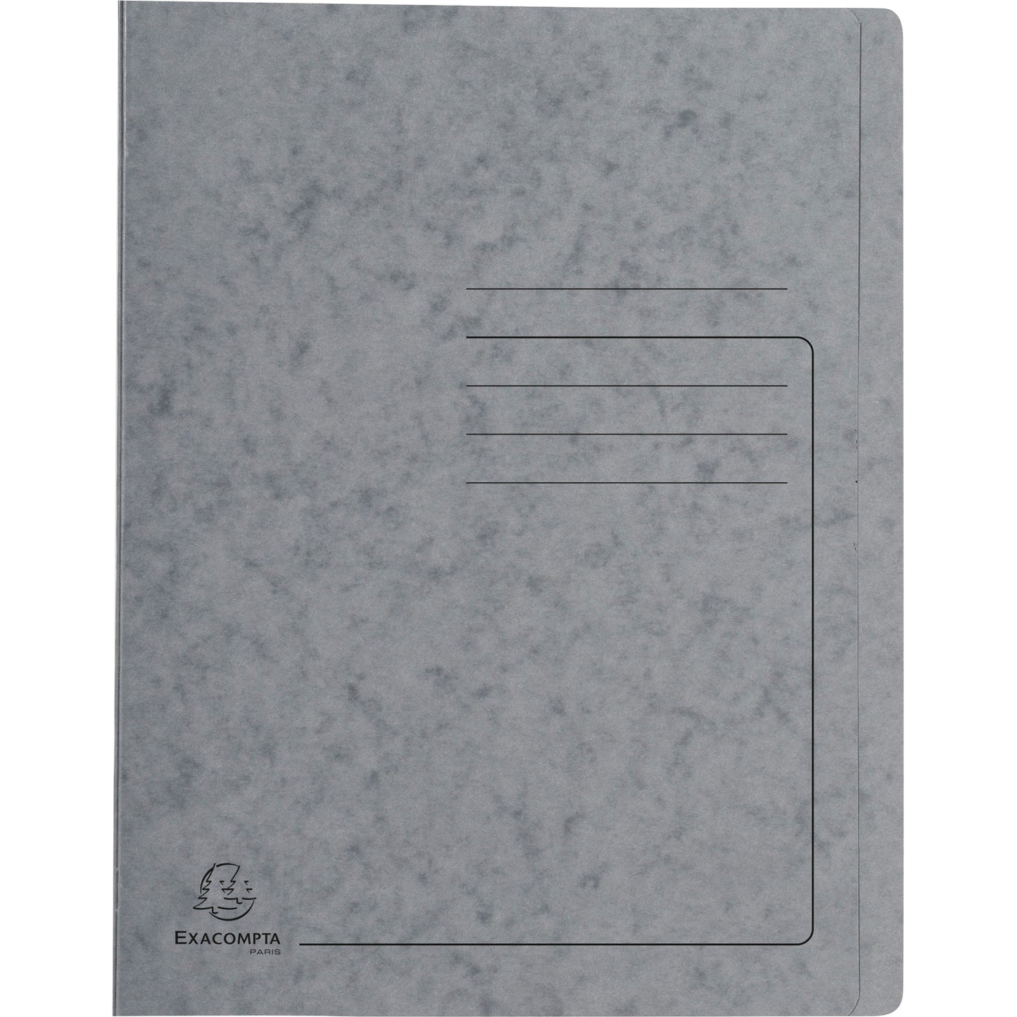 Exacompta Premium Schnellhefter DIN A4 - Robuster Karton-Ordner in elegantem Grau