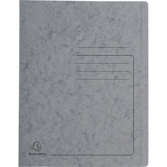 Exacompta Premium Schnellhefter DIN A4 - Robuster Karton-Ordner in elegantem Grau