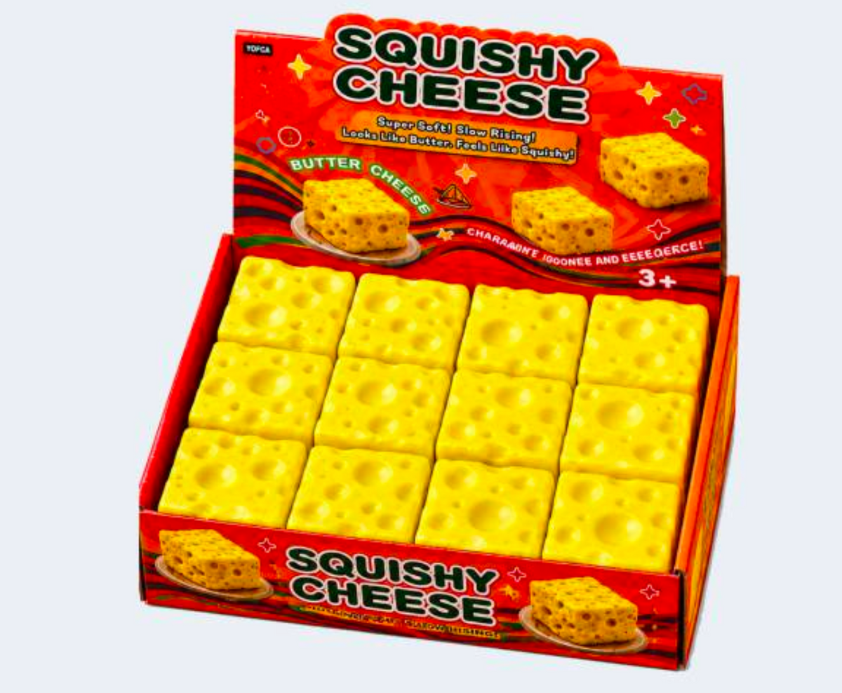 Squeeze Cheese Squishy – 1 von 2 Designs zufällig