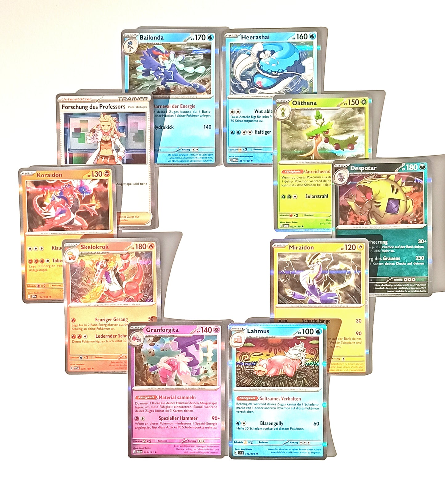 10 sehr seltene HOLO * Stern Pokémon-Karten HOLO-RARE modern frame - Deutsch - Sortiert und zufällig gemischt