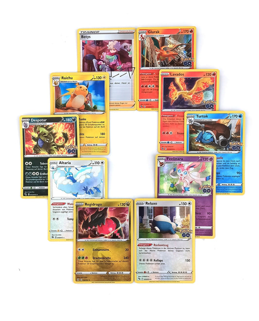 10 sehr seltene HOLO * Stern Pokémon-Karten HOLO-RARE old frame - Deutsch - Sortiert und zufällig gemischt