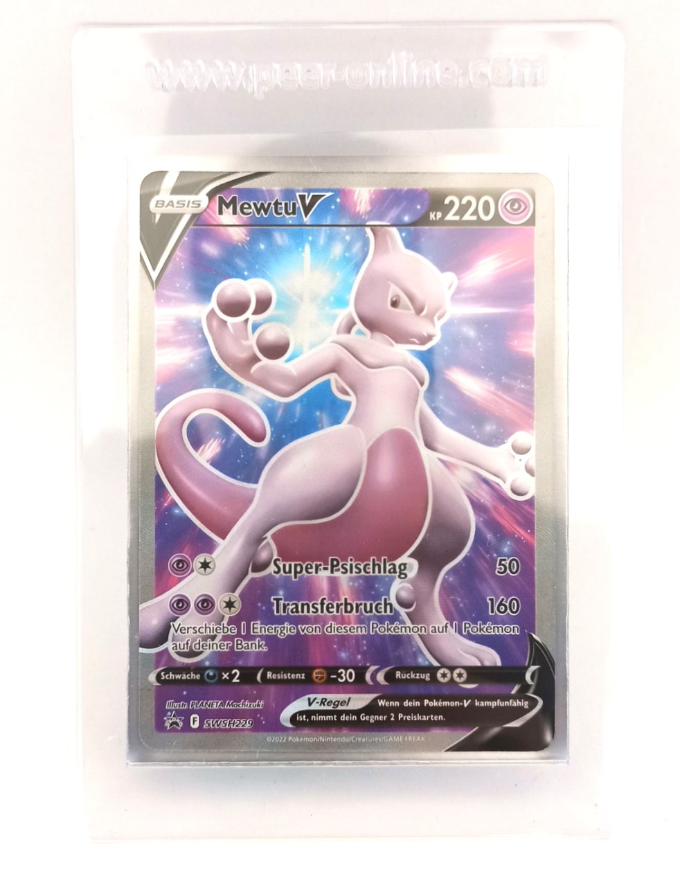 Pokemon Karte Mewtu SWSH229
Full Art Black Star Promo