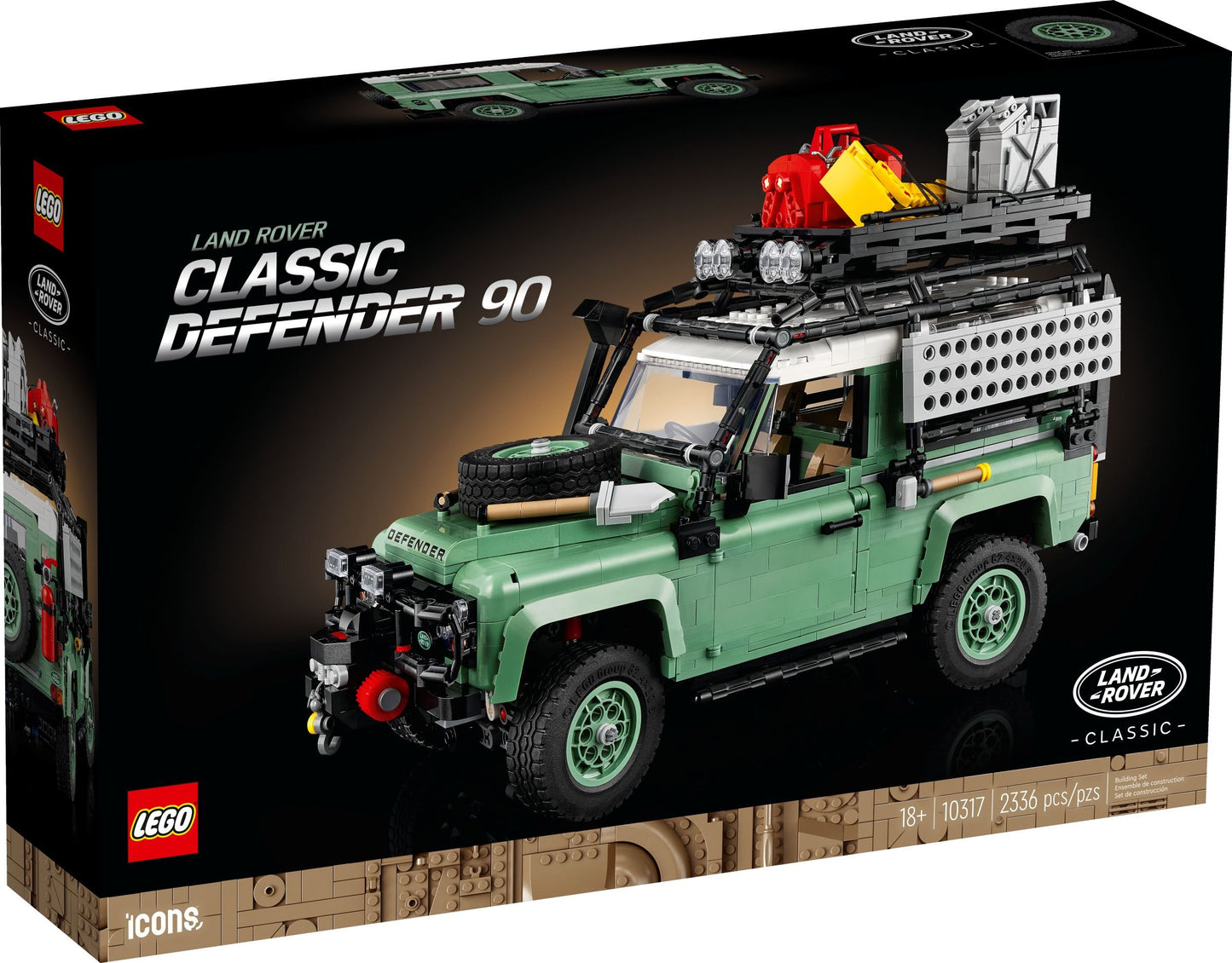 LEGO® Icons 10317 Klassischer Land Rover Defender 90 (2.573 Teile)