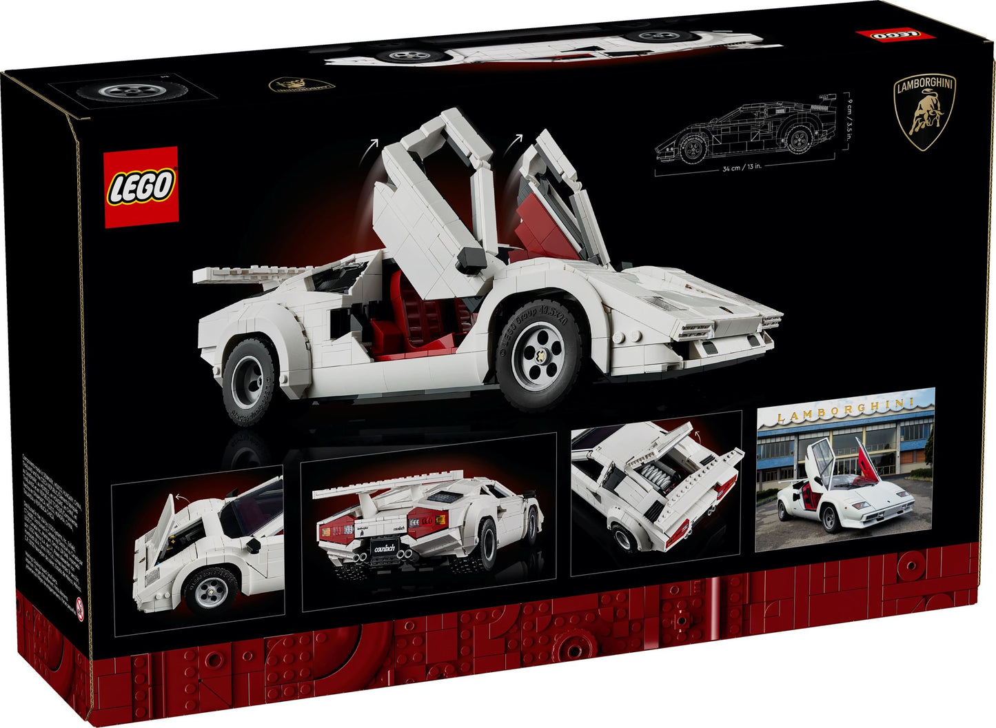 LEGO® Icons 10337 Lamborghini Countach 5000 Quattrovalvole (1.506 Teile)