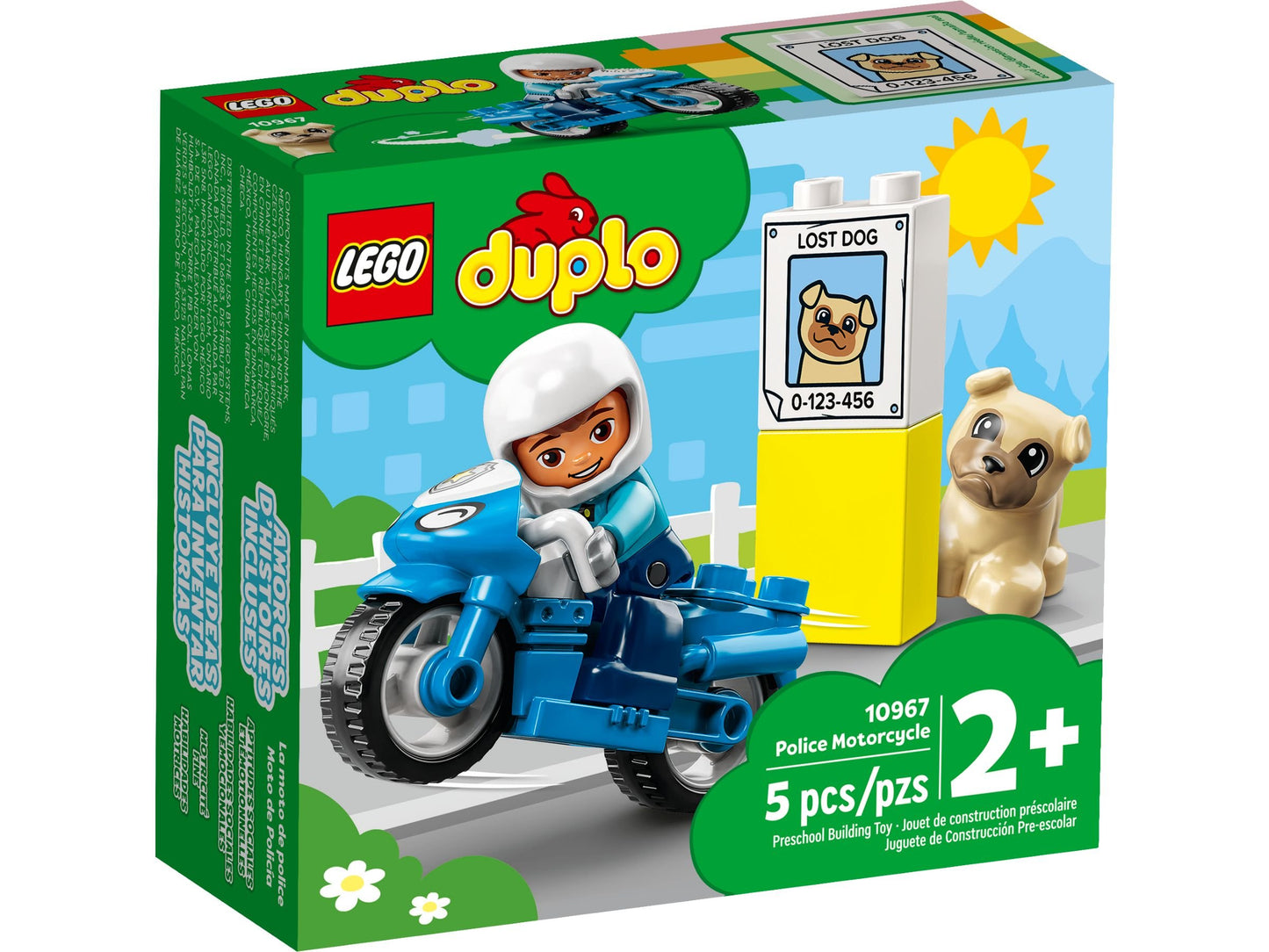 LEGO® DUPLO Polizeimotorrad - Spielzeug für Kleinkinder ab 2