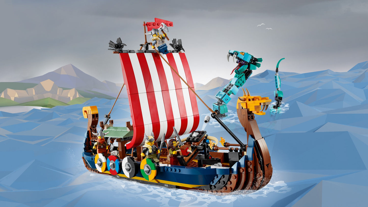 LEGO® Creator 31132 Wikingerschiff mit Midgardschlange - 1192 Teile