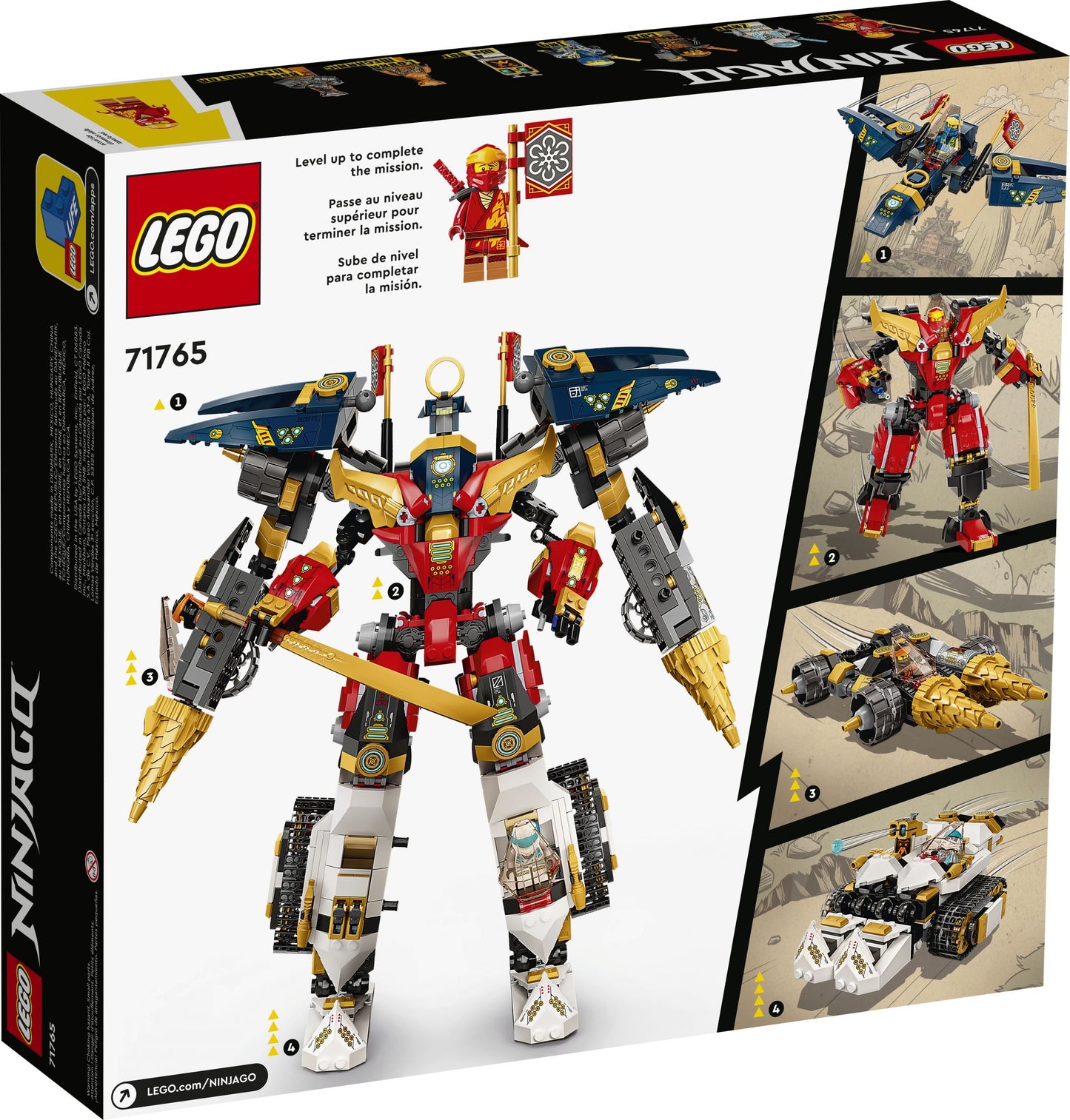 LEGO® Ninjago 71765 Ultrakombi-Ninja-Mech - 1104 Teile - Spektakulärer LEGO® NINJAGO® 4-in-1-Mech