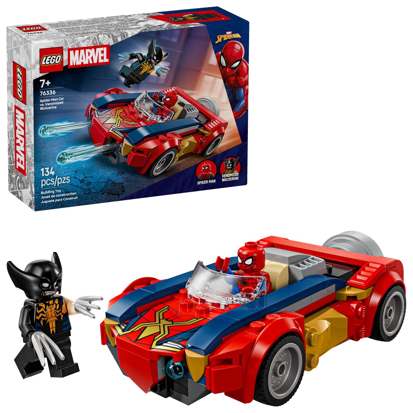 LEGO Marvel 76336 Spider-Man vs. Venomized Wolverine - 134 Teile