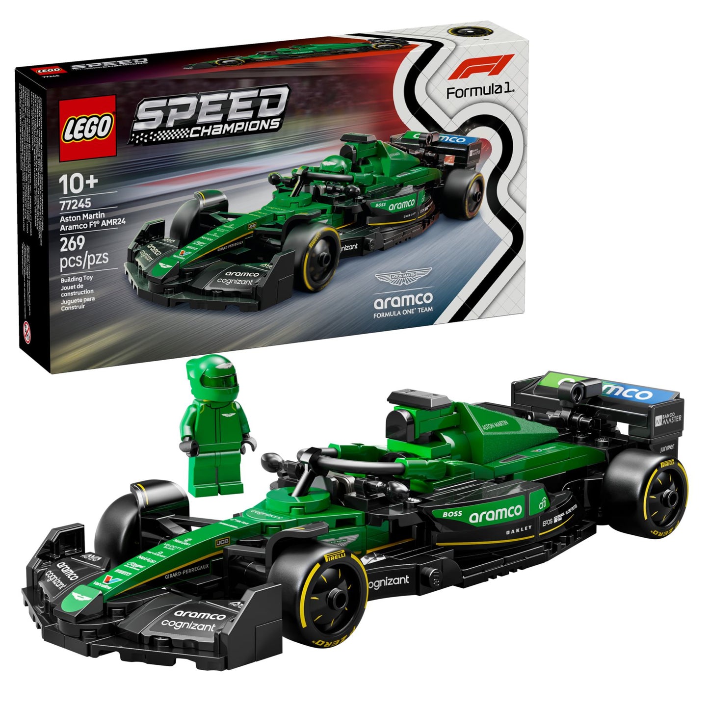 LEGO Speed Champions Aston Martin Aramco F1 AMR24 Rennauto - 269 Teile