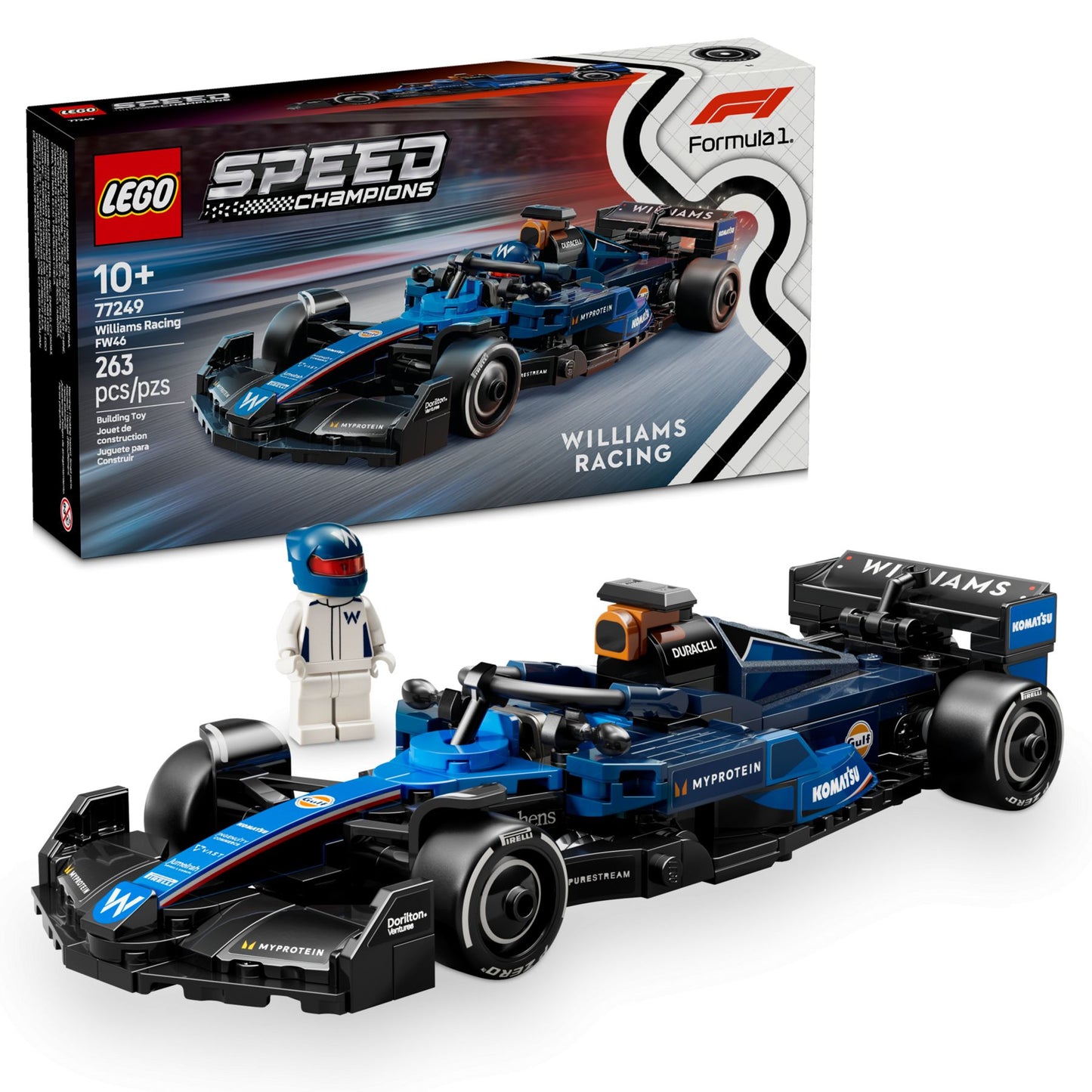 LEGO Speed Champions Williams Racing FW46 F1 Rennauto - 263 Teile