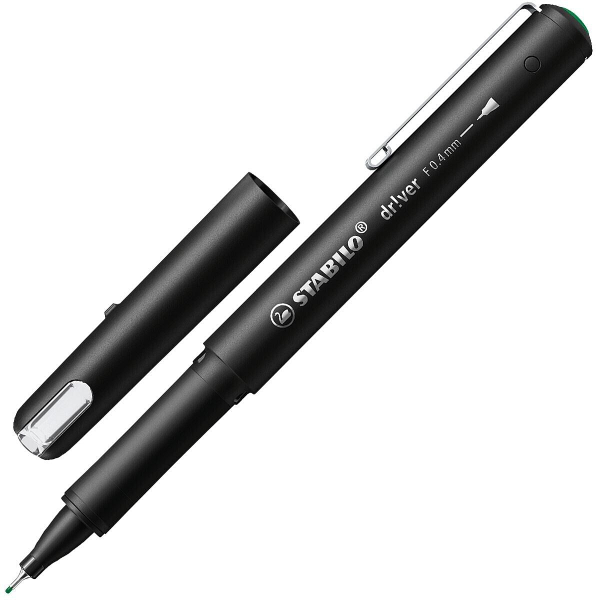 STABILO driver Fineliner grün 0,4 mm – Einzelstift