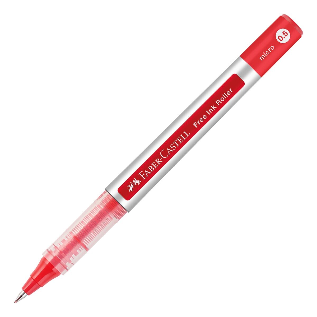 FABER-CASTELL Free Ink Tintenroller 0,5mm rot grau