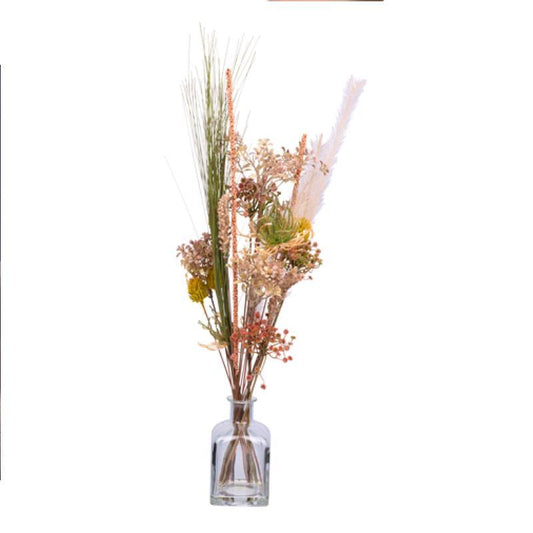 Deko Vase inkl. Kunstblumenstrauß Gesamthöhe ca. 70cm 83380