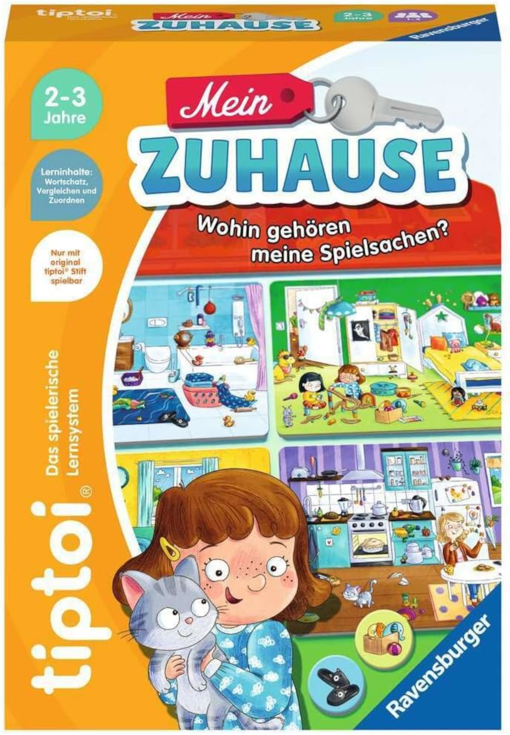 Ravensburger tiptoi Mein Zuhause – Lernspiel ab 2 Jahren